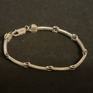 Rare Silpada Sterling Silver Binaro 7” Bracelet